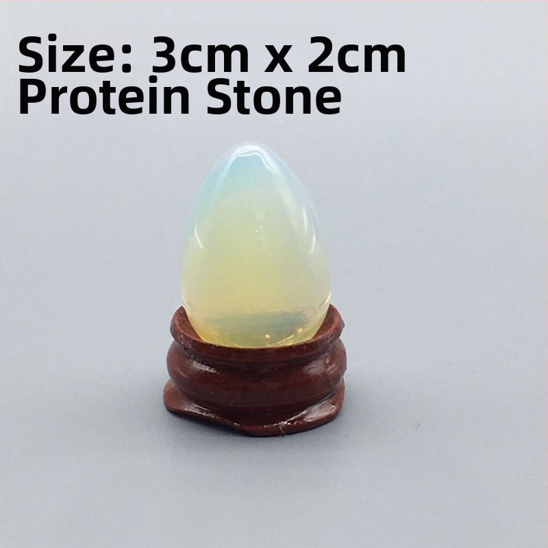 Φυσικός κρύσταλλος σε σχήμα αυγού — λίθος παλάμης διακοσμητικό, λεία επιφάνεια, μάρκα Ting Hong Jing Shi