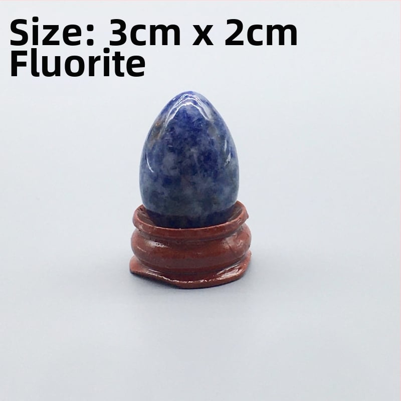 Φυσικός κρύσταλλος σε σχήμα αυγού — λίθος παλάμης διακοσμητικό, λεία επιφάνεια, μάρκα Ting Hong Jing Shi