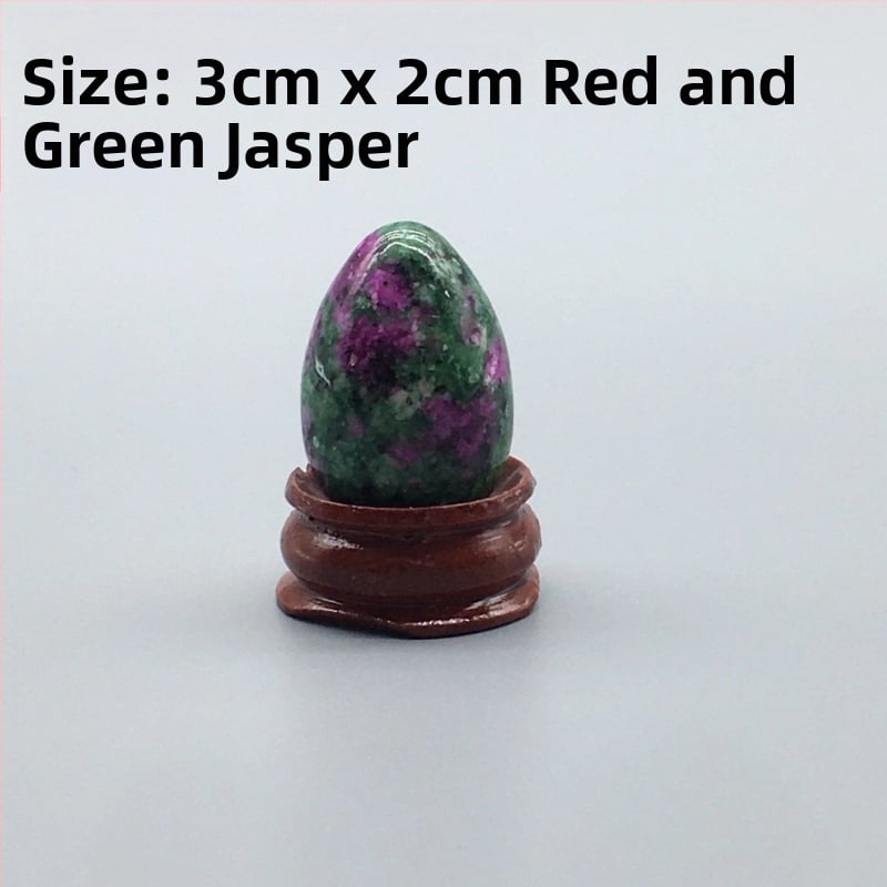 Φυσικός κρύσταλλος σε σχήμα αυγού — λίθος παλάμης διακοσμητικό, λεία επιφάνεια, μάρκα Ting Hong Jing Shi