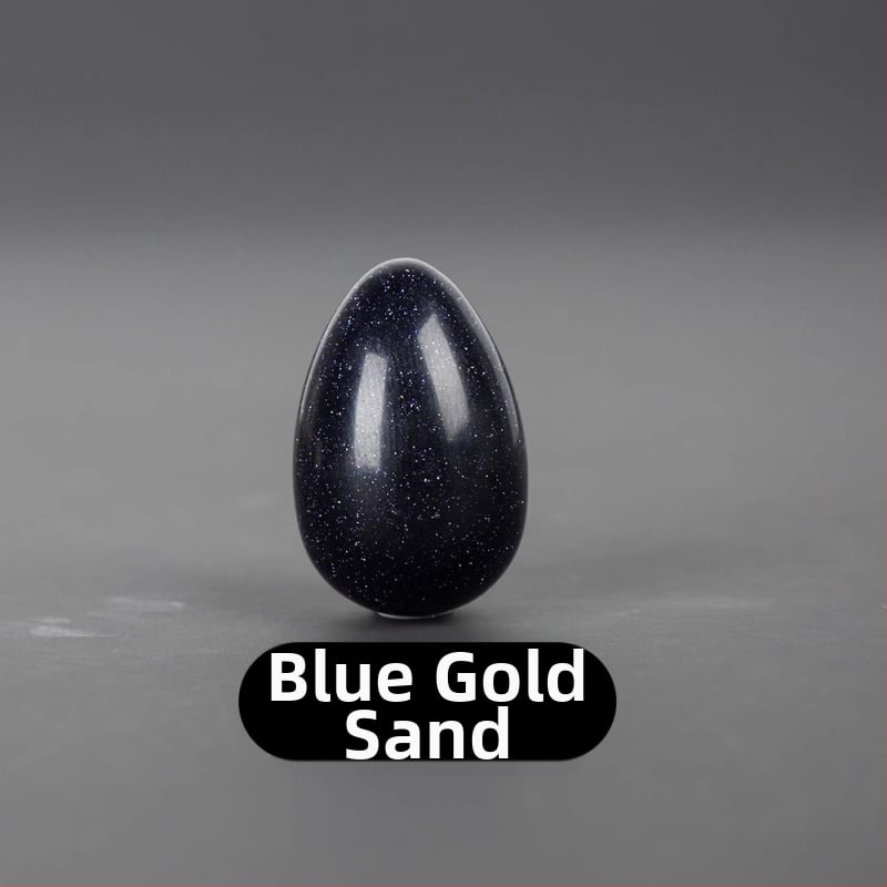 Φυσικός κρύσταλλος σε σχήμα αυγού — λίθος παλάμης διακοσμητικό, λεία επιφάνεια, μάρκα Ting Hong Jing Shi