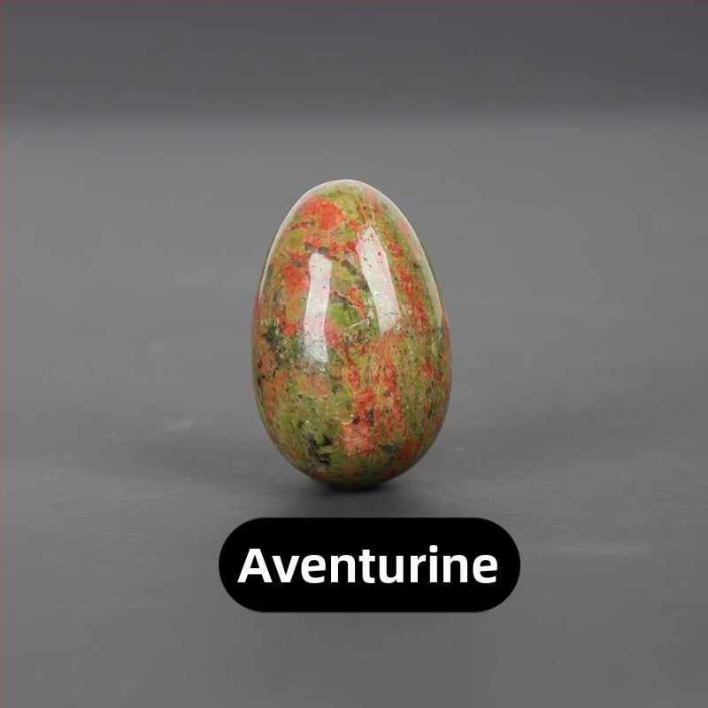 Φυσικός κρύσταλλος σε σχήμα αυγού — λίθος παλάμης διακοσμητικό, λεία επιφάνεια, μάρκα Ting Hong Jing Shi