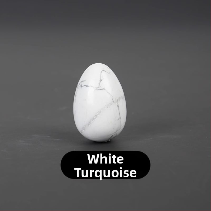 Φυσικός κρύσταλλος σε σχήμα αυγού — λίθος παλάμης διακοσμητικό, λεία επιφάνεια, μάρκα Ting Hong Jing Shi