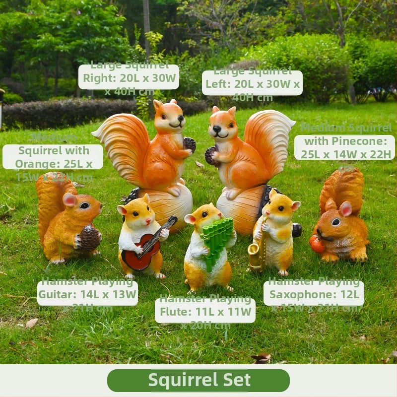 Катерица от смола – висяща градинска украса за външен двор, пасторален стил, Jun Hong