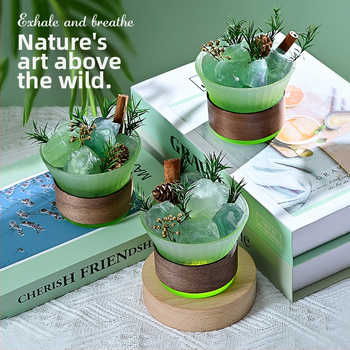 Üvegből készült aromaterápiás dísz, világos luxus stílus, hálószoba dekoráció