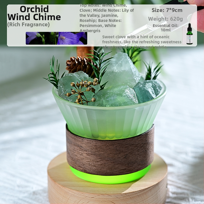 Üvegből készült aromaterápiás dísz, világos luxus stílus, hálószoba dekoráció