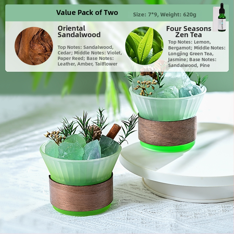 Üvegből készült aromaterápiás dísz, világos luxus stílus, hálószoba dekoráció