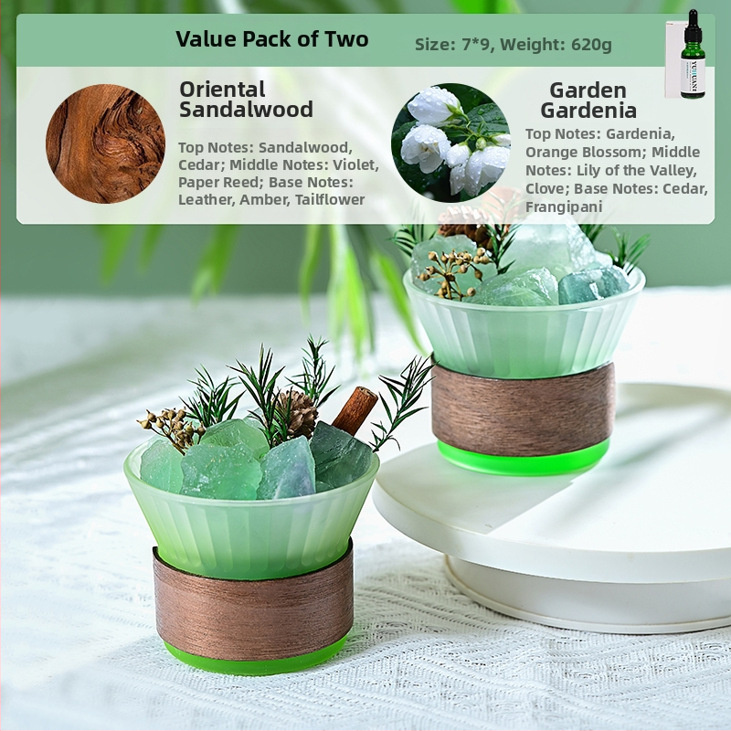 Üvegből készült aromaterápiás dísz, világos luxus stílus, hálószoba dekoráció