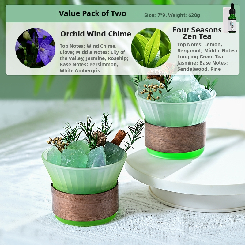 Üvegből készült aromaterápiás dísz, világos luxus stílus, hálószoba dekoráció