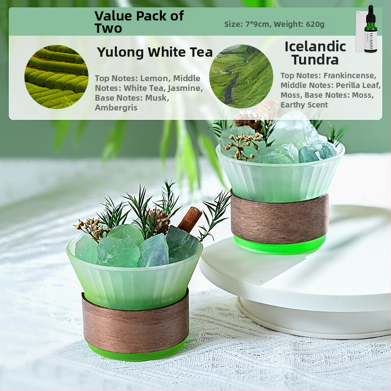 Üvegből készült aromaterápiás dísz, világos luxus stílus, hálószoba dekoráció