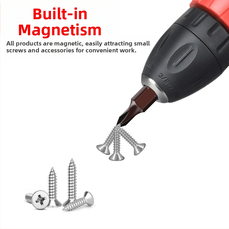 Šesťuholníkový magnetický bit pre elektrickú vŕtačku, 25 mm; Značka: Other; Materiál: Sandalwood