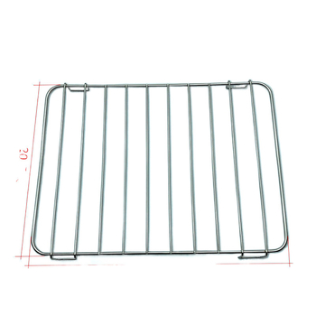 Mikrovalna gril posuda, kvadratna, od željeza, elektroforetski obrađena, sklopiva