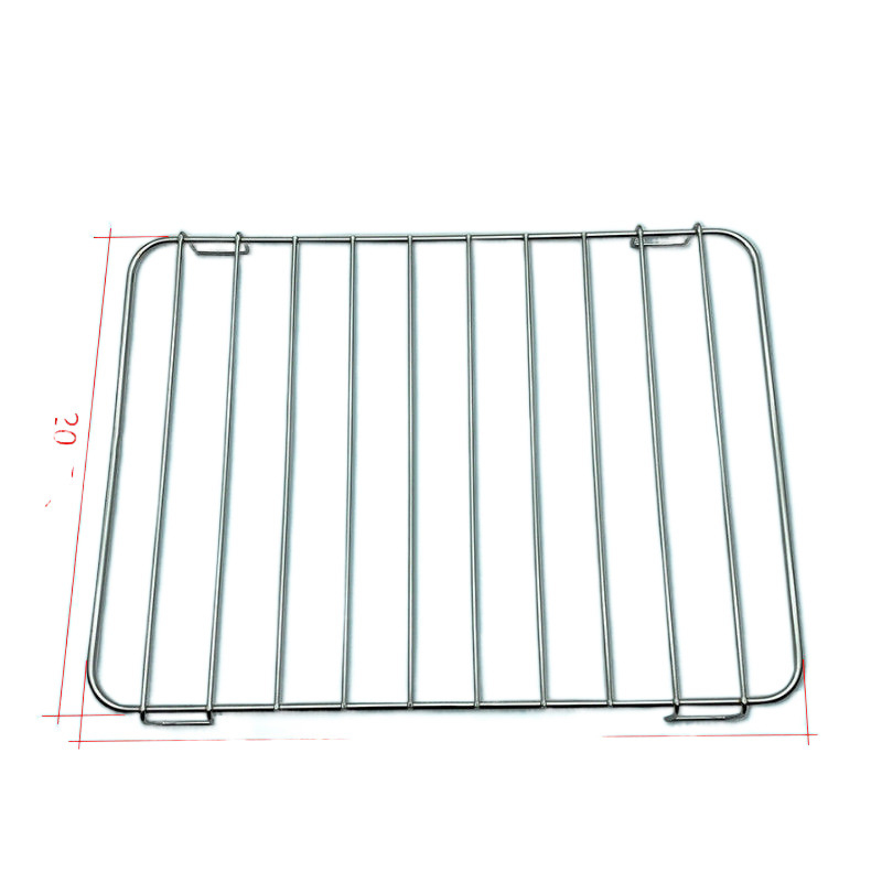 Mikrovalna gril posuda, kvadratna, od željeza, elektroforetski obrađena, sklopiva