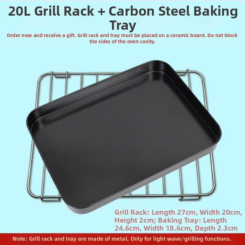 Mikrovalna gril posuda, kvadratna, od željeza, elektroforetski obrađena, sklopiva