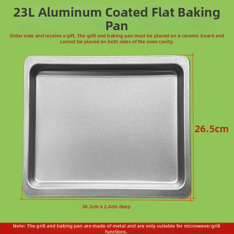 Mikrovalna gril posuda, kvadratna, od željeza, elektroforetski obrađena, sklopiva