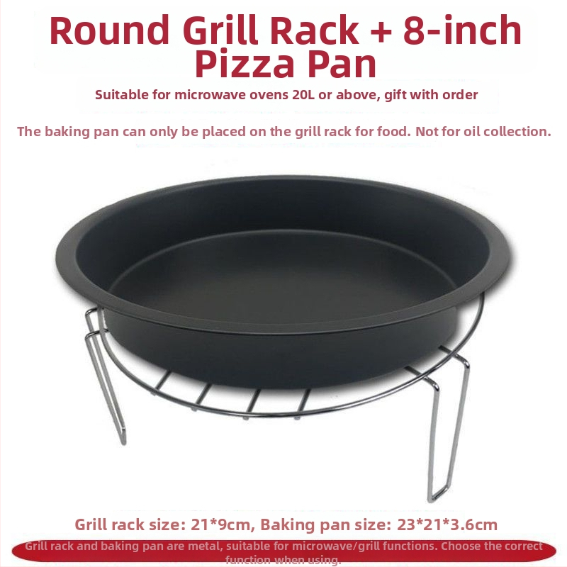 Mikrovalna gril posuda, kvadratna, od željeza, elektroforetski obrađena, sklopiva