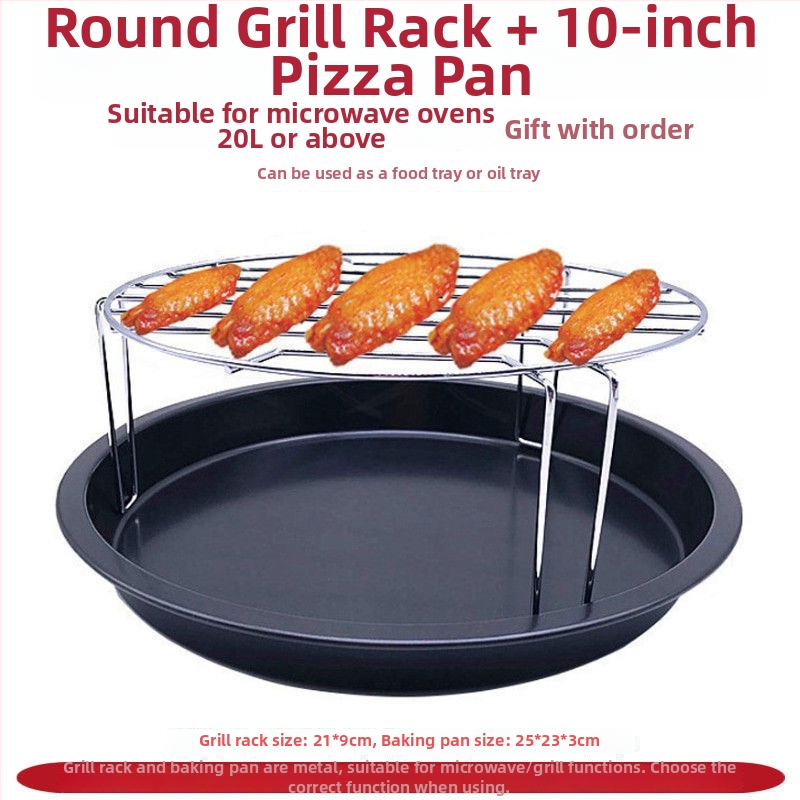 Mikrovalna gril posuda, kvadratna, od željeza, elektroforetski obrađena, sklopiva