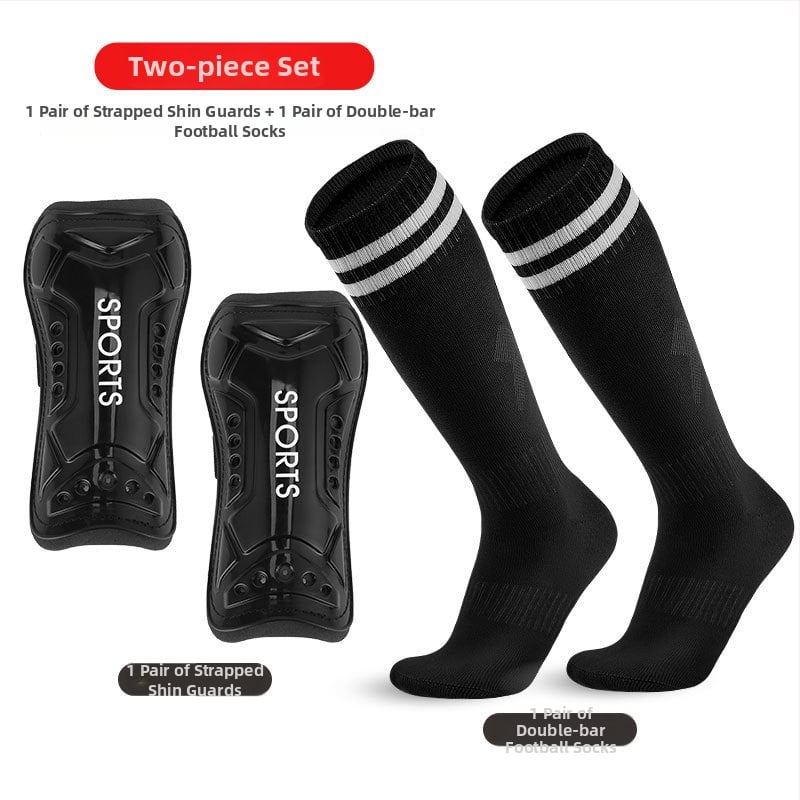 Футболни протекторни комплекти за крак със ремъци и дълги чорапи – пластмаса, код Htb02+zqw01, персонализируеми