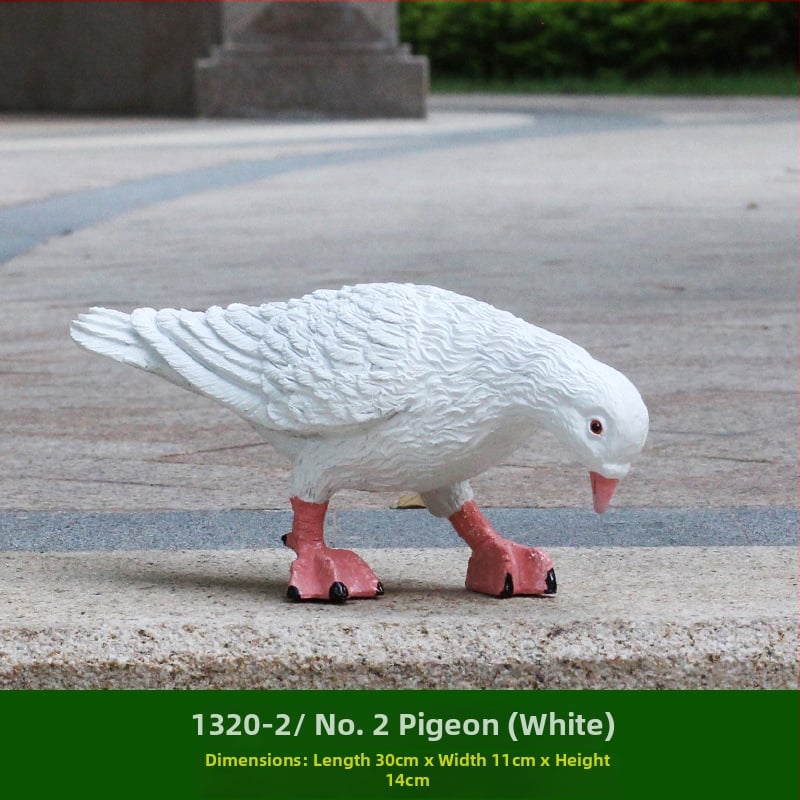 Скулптура на гълъб от смола за градина и ландшафт, пасторален стил, полумануално и полумеханично производство