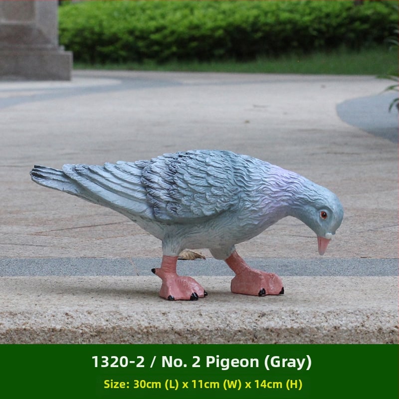 Скулптура на гълъб от смола за градина и ландшафт, пасторален стил, полумануално и полумеханично производство