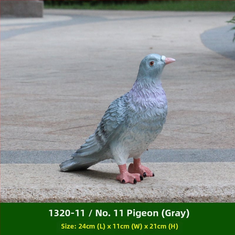 Скулптура на гълъб от смола за градина и ландшафт, пасторален стил, полумануално и полумеханично производство