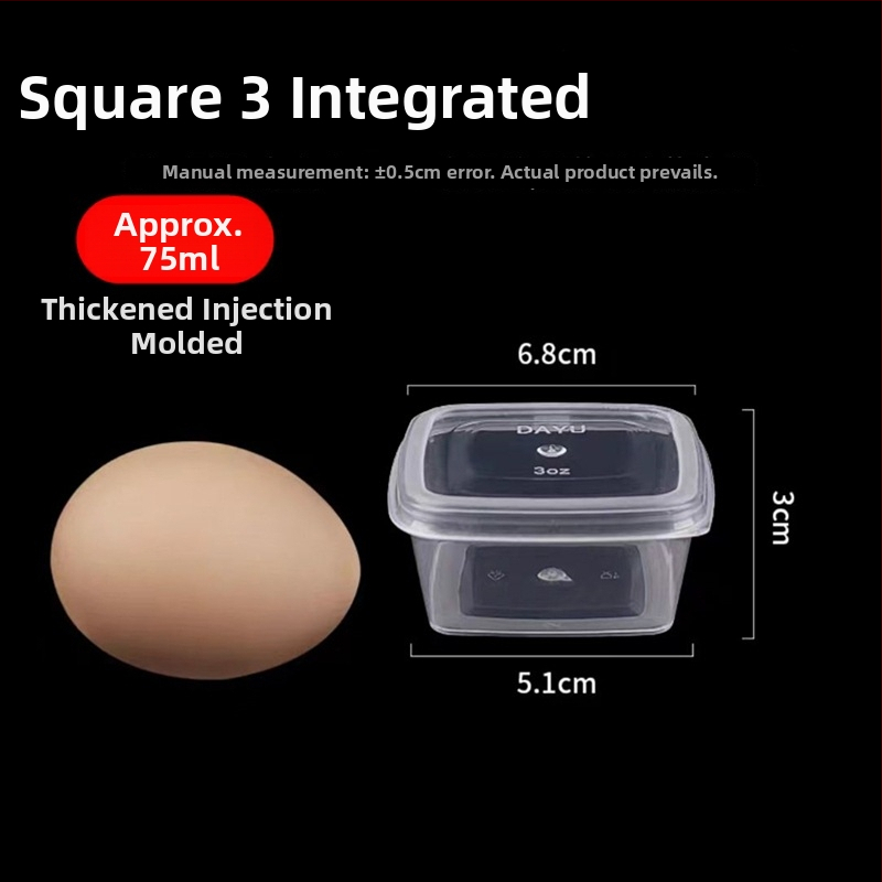 Plastové jednorazové misky na omáčku so viečkom, mikrovlnná kompatibilné, balenie 1000 ks