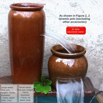 Keramický vodopádový ozdobný prvok pre akvárium, jednoduchý a moderný štýl, bez prispôsobenia, darček