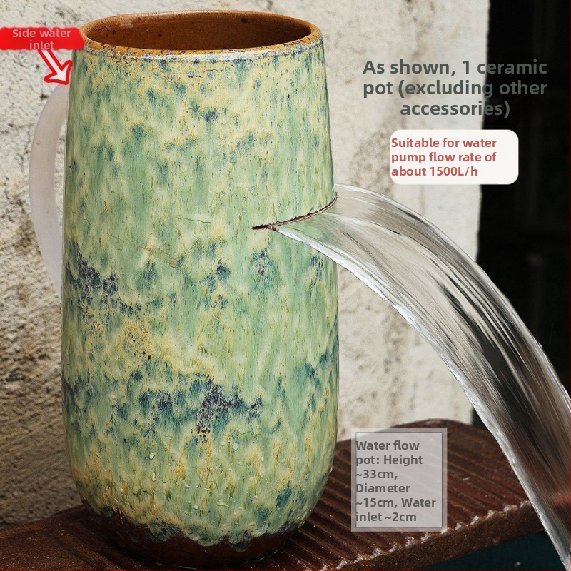 Keramický vodopádový ozdobný prvok pre akvárium, jednoduchý a moderný štýl, bez prispôsobenia, darček