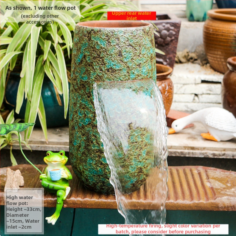 Keramický vodopádový ozdobný prvok pre akvárium, jednoduchý a moderný štýl, bez prispôsobenia, darček