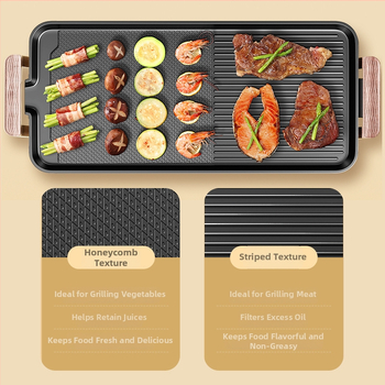 Električni roštilj s niskim dimom, unutarnji, korejskog stila, višefunkcionalni