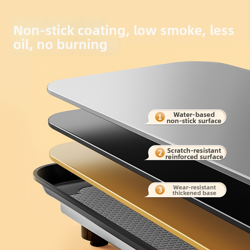 Električni roštilj s niskim dimom, unutarnji, korejskog stila, višefunkcionalni