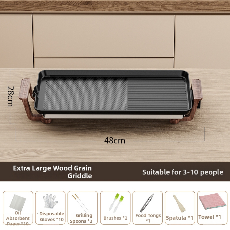 Električni roštilj s niskim dimom, unutarnji, korejskog stila, višefunkcionalni