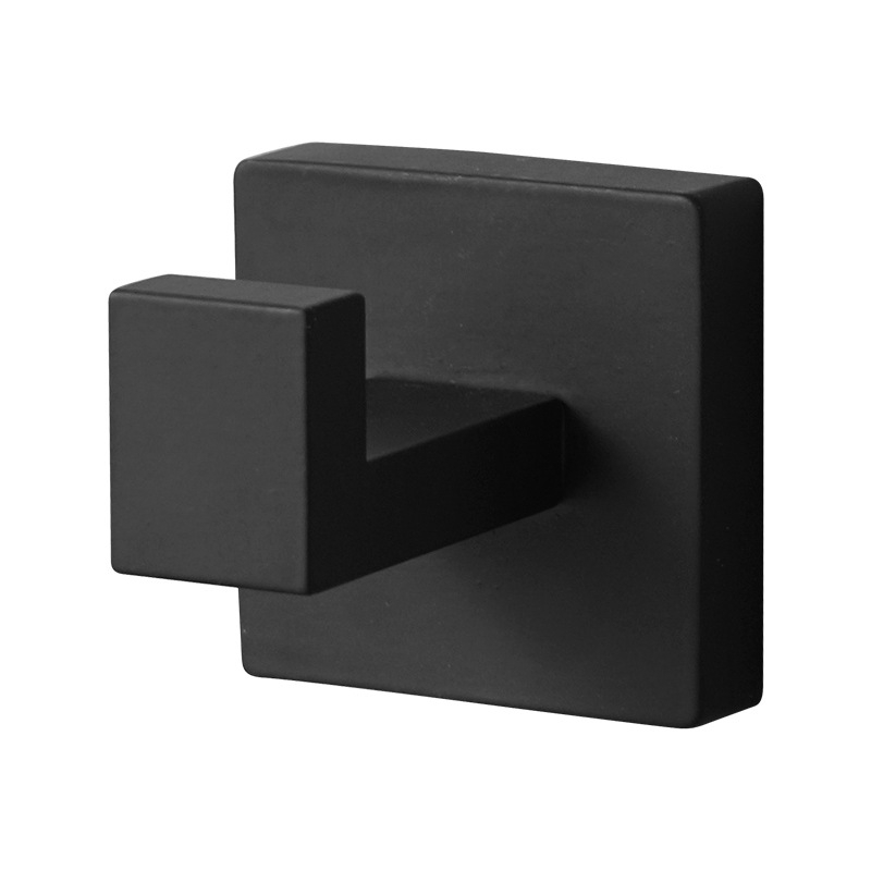 Rozsdamentes acél vállfa, falra szerelhető fürdőszobai kiegészítő, 5 kg teherbírás, csiszolt felület, modern minimalista dizájn