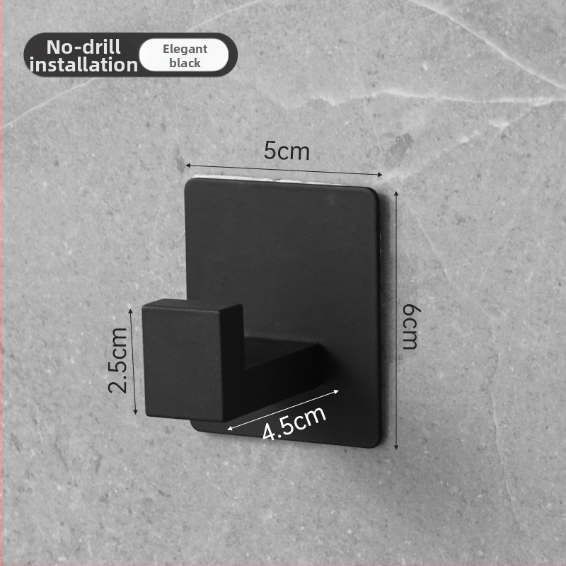 Rozsdamentes acél vállfa, falra szerelhető fürdőszobai kiegészítő, 5 kg teherbírás, csiszolt felület, modern minimalista dizájn