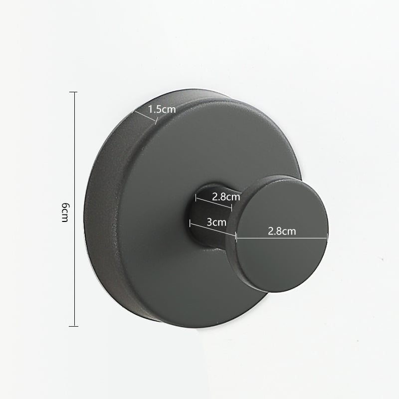 Rozsdamentes acél vállfa, falra szerelhető fürdőszobai kiegészítő, 5 kg teherbírás, csiszolt felület, modern minimalista dizájn