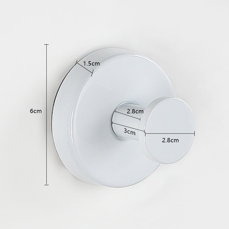 Rozsdamentes acél vállfa, falra szerelhető fürdőszobai kiegészítő, 5 kg teherbírás, csiszolt felület, modern minimalista dizájn