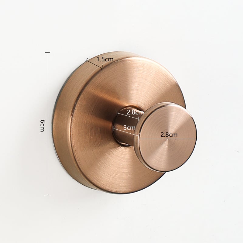 Rozsdamentes acél vállfa, falra szerelhető fürdőszobai kiegészítő, 5 kg teherbírás, csiszolt felület, modern minimalista dizájn