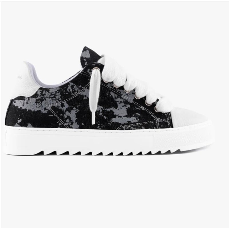 Adidași sport casual unisex, talpă groasă, închidere cu șireturi, partea superioară din țesătură, talpă din cauciuc, branț PU