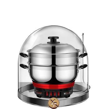 Мултифункционална електрическа тенджера, 2100W+, функции: пара, пържене, готвене и гореща пот; диаметър на отвора до 20 см