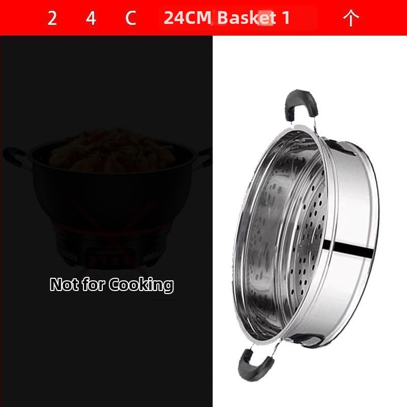 Мултифункционална електрическа тенджера, 2100W+, функции: пара, пържене, готвене и гореща пот; диаметър на отвора до 20 см