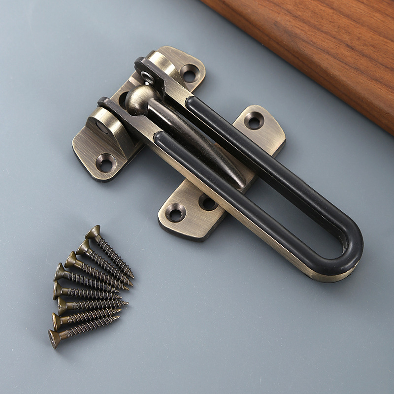 Ajtózár anti-lopás cink ötvözetből, elektroplattolt felület, stil kínai chinoiserie