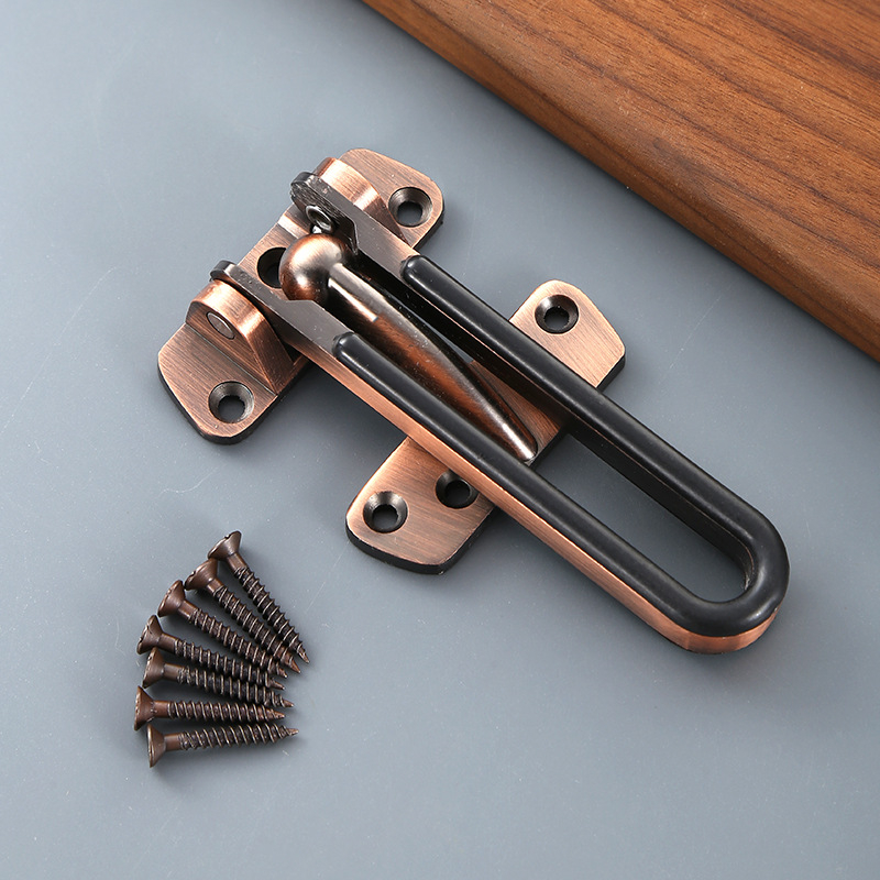 Ajtózár anti-lopás cink ötvözetből, elektroplattolt felület, stil kínai chinoiserie