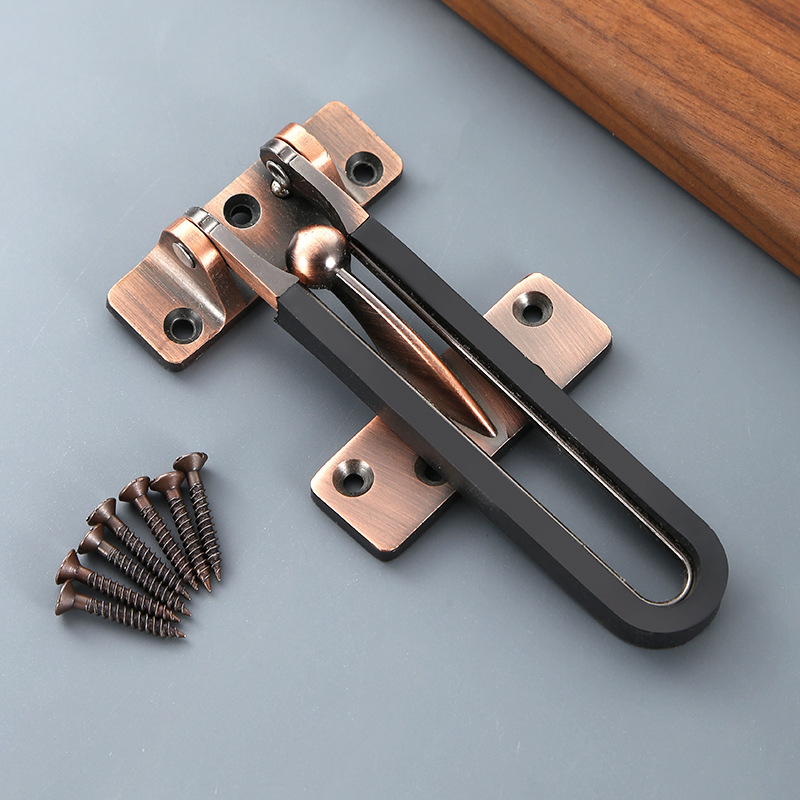 Ajtózár anti-lopás cink ötvözetből, elektroplattolt felület, stil kínai chinoiserie