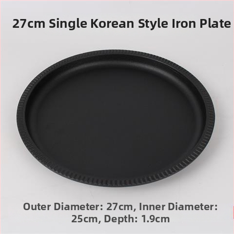 Debela kružna ploča za roštilj od lijevanog željeza, s elektroforetskim premazom i sklopivim dizajnom