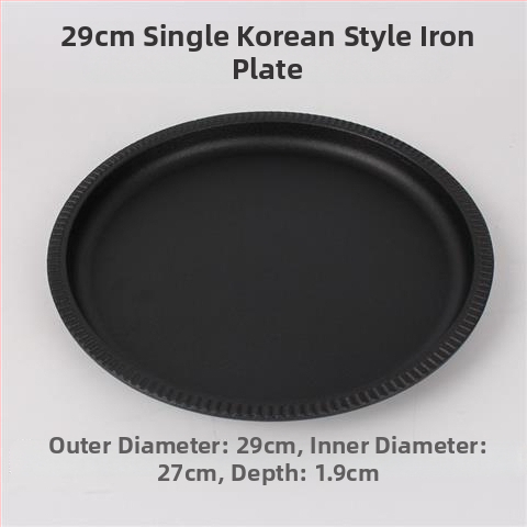 Debela kružna ploča za roštilj od lijevanog željeza, s elektroforetskim premazom i sklopivim dizajnom