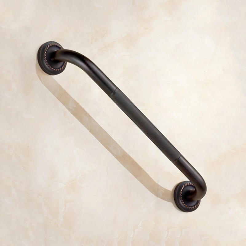 Σετ ράγα πετσετών μπάνιου από χαλκό, βουρτσισμένη επιφάνεια, αντιολισθητικό, εγκατάσταση με οπές