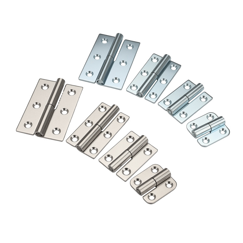 Leválasztható csukló szekrényekhez — sík, ipari összecsukható hardver, 304 rozsdamentes acél, 2 mm vastagság, elektroplattolt felület