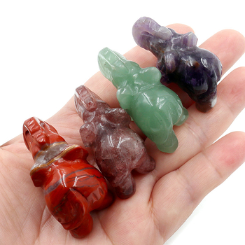 Διακοσμητικό ελέφαντας από οψιδιαν, σκαλισμένο και γυαλισμένο, με δυνατότητα προσαρμογής, σε ζωικό σχήμα