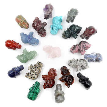 Διακοσμητικό ελέφαντας από οψιδιαν, σκαλισμένο και γυαλισμένο, με δυνατότητα προσαρμογής, σε ζωικό σχήμα