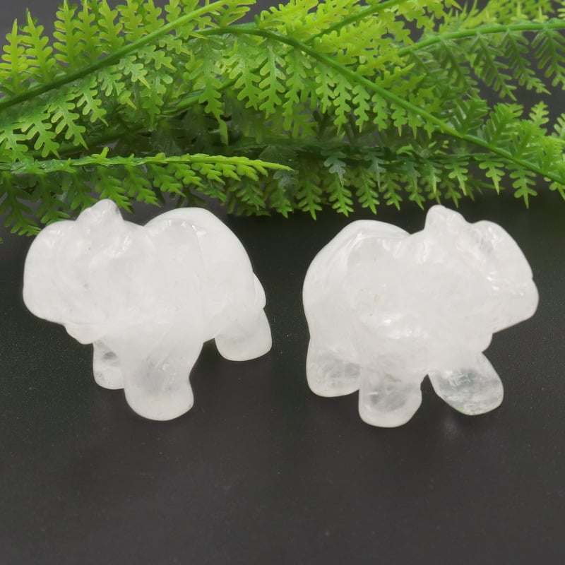 Διακοσμητικό ελέφαντας από οψιδιαν, σκαλισμένο και γυαλισμένο, με δυνατότητα προσαρμογής, σε ζωικό σχήμα