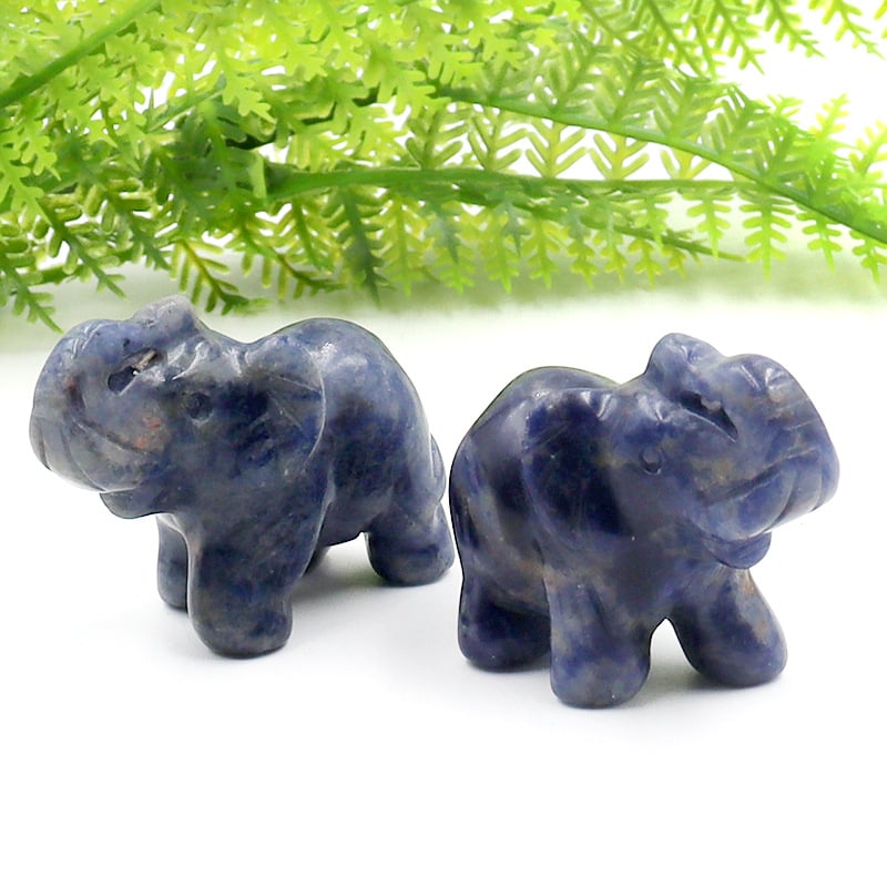 Διακοσμητικό ελέφαντας από οψιδιαν, σκαλισμένο και γυαλισμένο, με δυνατότητα προσαρμογής, σε ζωικό σχήμα